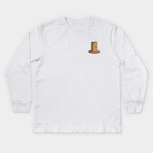 Cardboard Cowboy hat Kids Long Sleeve T-Shirt